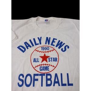 Vintage Russell Athletic All Star game 9s Sofball T Shirt Size Large ￼